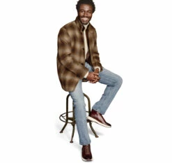 Plaid Wool-Blend Car Coat With Bib - 04903157-XXL -Johnston Murphy Shop 493157 master 3