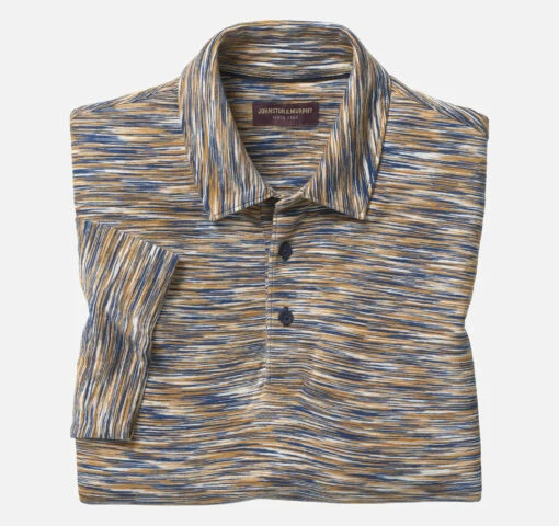 Space-Dyed Polo - 07405471-M -Johnston Murphy Shop 745471 master