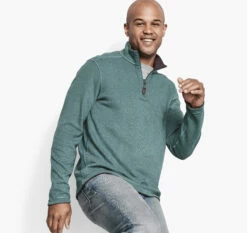 Reversible Solid Quarter-Zip - 07405504-S