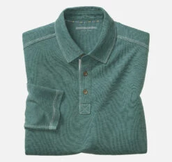 Vintage Slub Long-Sleeve Polo - 07405545-XXL