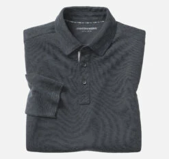 Vintage Slub Long-Sleeve Polo - 07405546-XXL