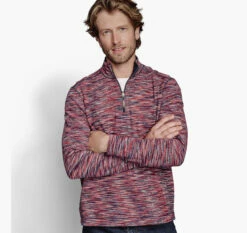 Reversible Space-Dyed Quarter-Zip - 07405638-XXL