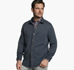 Quilted Snap-Front Knit - 07405808-S