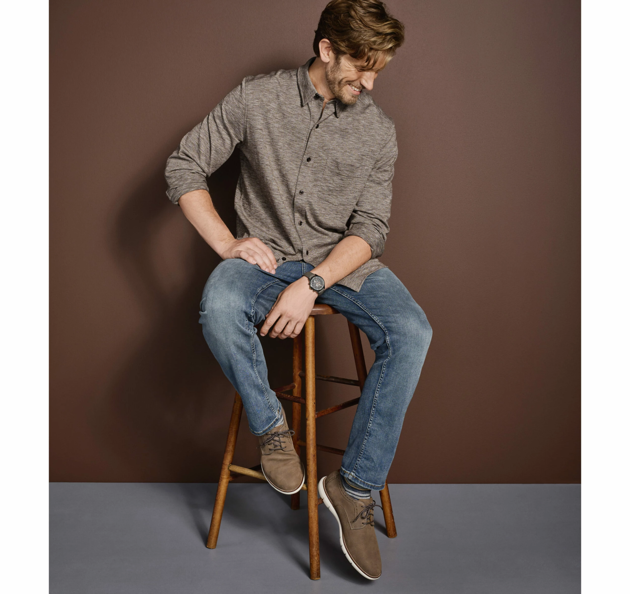 XC Flex® Stretch Textured Long-Sleeve Shirt - 07405814-3XL 5 XC Flex® Stretch Textured Long-Sleeve Shirt - 07405814-3XL - Image 3