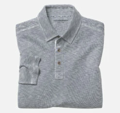 Vintage Slub Long-Sleeve Polo - 07406533-XXL