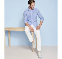 Washed Linen-Blend Shirt - 07408626-XXL 7 Washed Linen-Blend Shirt - 07408626-XXL -Johnston Murphy Shop 748626 master 2