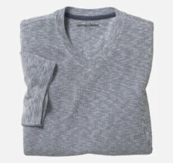 Vintage Slub V-Neck Tee - 07408799-XL