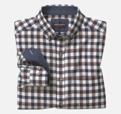 Brushed Heathered Woven Shirts - 07409245-3XL