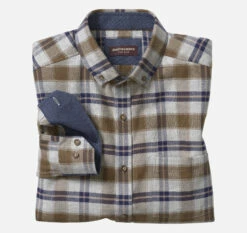 Brushed Heathered Woven Shirts - 07409246-3XL