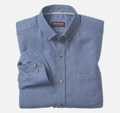 Brushed Heathered Woven Shirts - 07409417-XXL